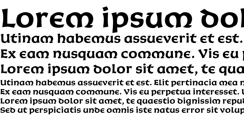 Sample of Korigan ITC Bold