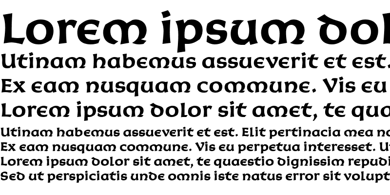 Sample of Korigan ITC Light Bold