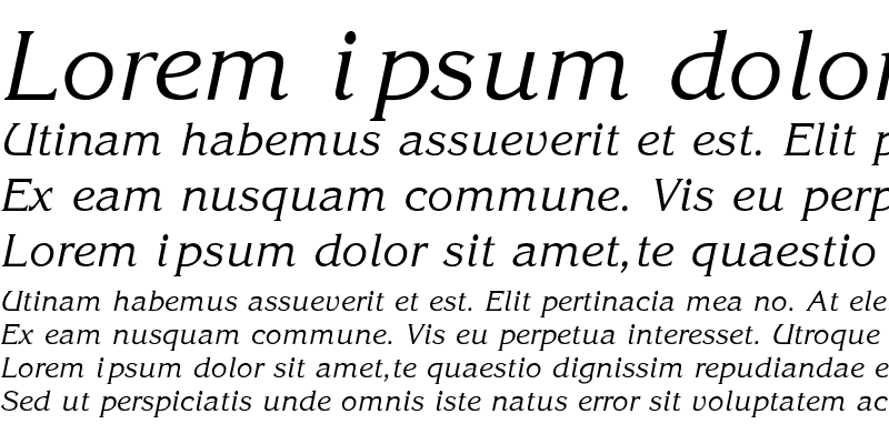 Sample of Korina-SemiBold-Italic