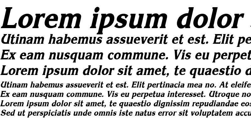 Sample of Korinna-ExtraBold Thin Italic