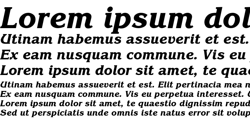 Sample of Korinna-ExtraBoldItalic