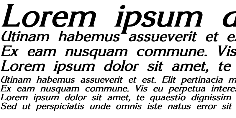 Sample of Korinna_SU Bold Italic