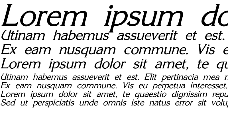 Sample of Korinna_SU Italic