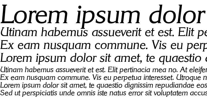 Sample of KorinthSerial Italic