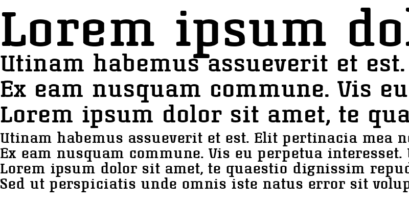 Sample of Korneuburg Slab Bold Bold