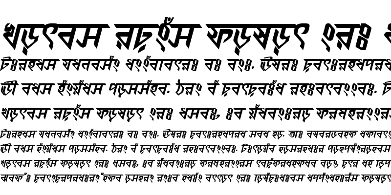 Sample of KorotoaMJ Bold Italic