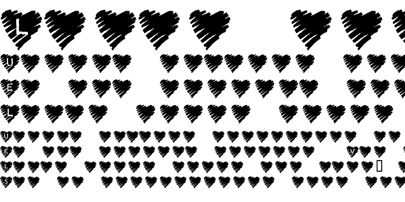 Sample of KR Scribble Heart