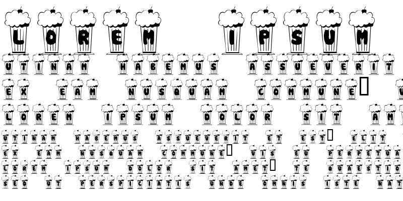 Sample of KR Shake Regular