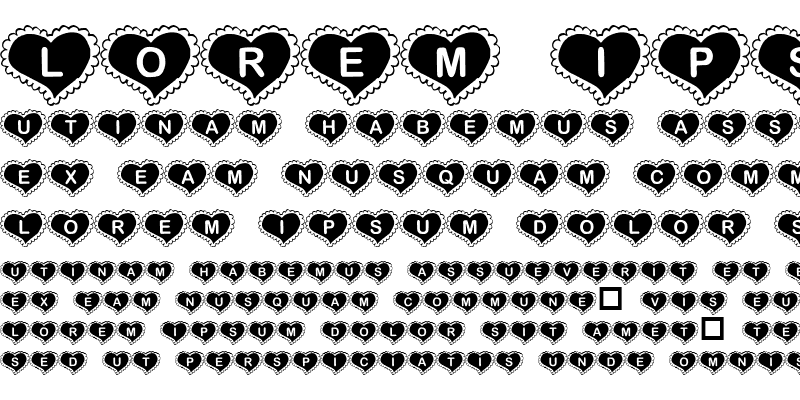 Sample of KR Valentine Heart