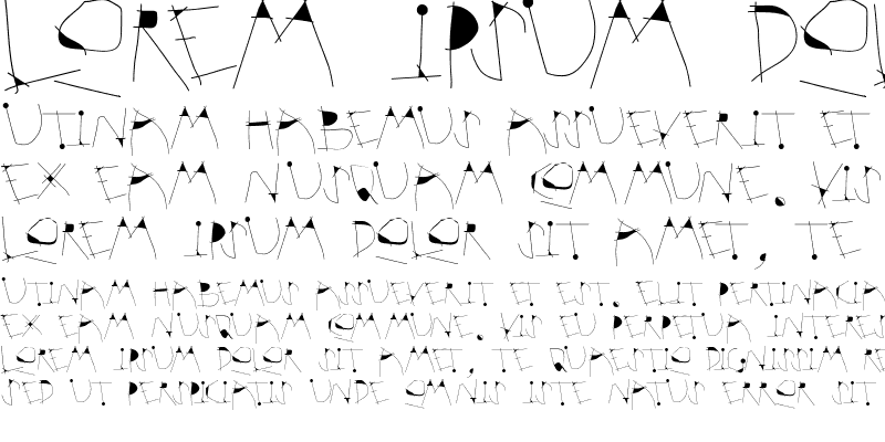 Sample of Krakelfabet