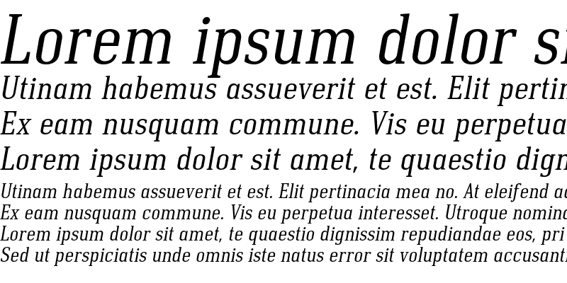 Sample of Krasivyi Italic