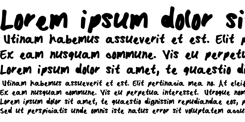 Sample of KristasFont