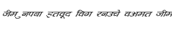Preview of Kruti Dev 072 Italic