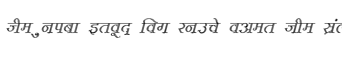 Preview of Kruti Dev 382 Italic