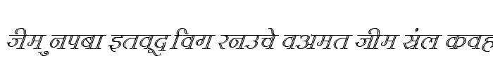 Preview of Kruti Dev 610 Italic