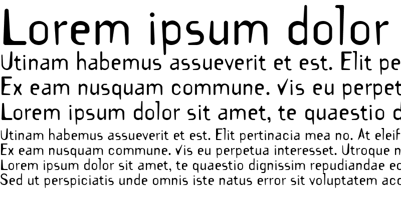 Sample of KubotaFont Medium