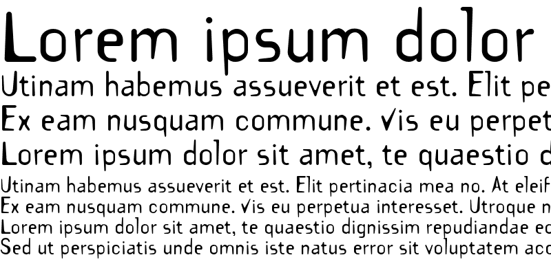 Sample of KubotaFont Roman