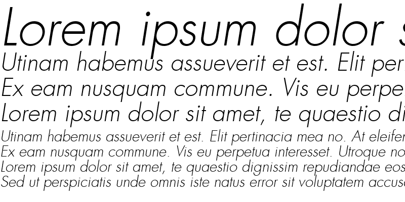 Sample of Kudos Light SSi Light Italic