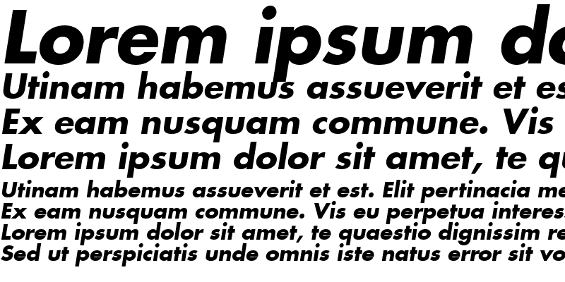 Sample of Kudos SSi Bold Italic