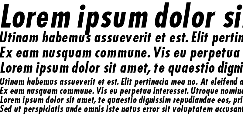 Sample of KudosBlackCondSSK Italic