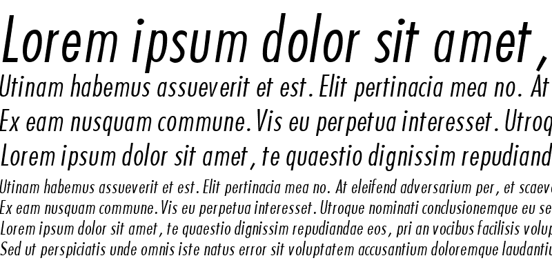 Sample of KudosLightCondSSK Italic