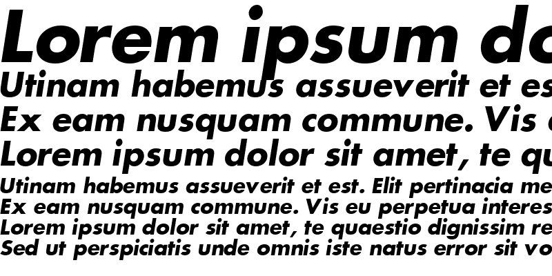Sample of KudosSSK Bold Italic