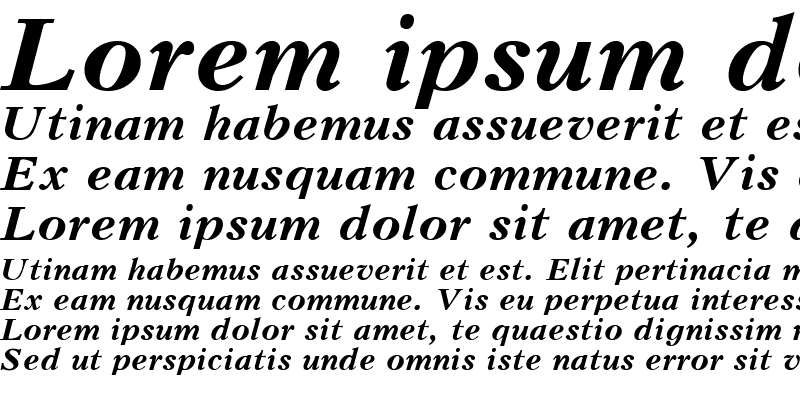 Sample of Kudrashov Bold Italic