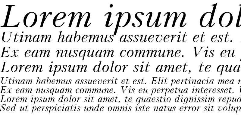 Sample of Kudrashov Italic