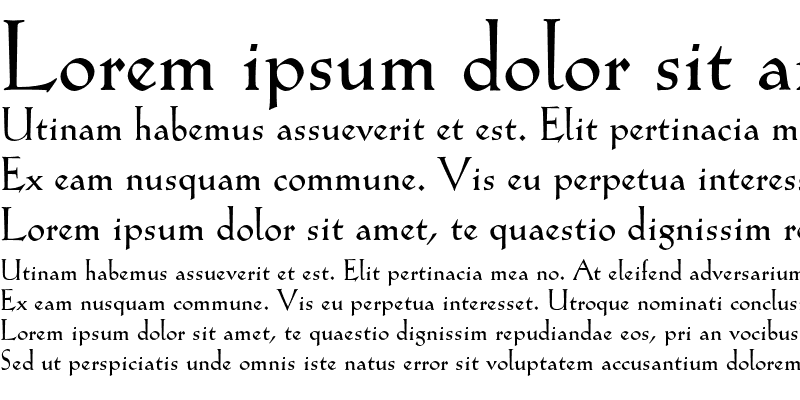 Sample of Kuenstler 165 Bold