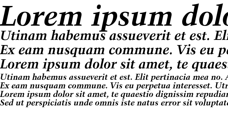 Sample of Kuenstler 480 Bold Italic