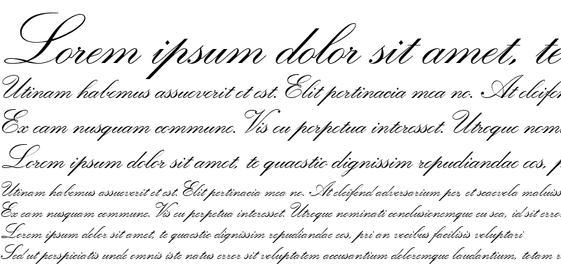 Sample of KuenstlerScript TwoBold