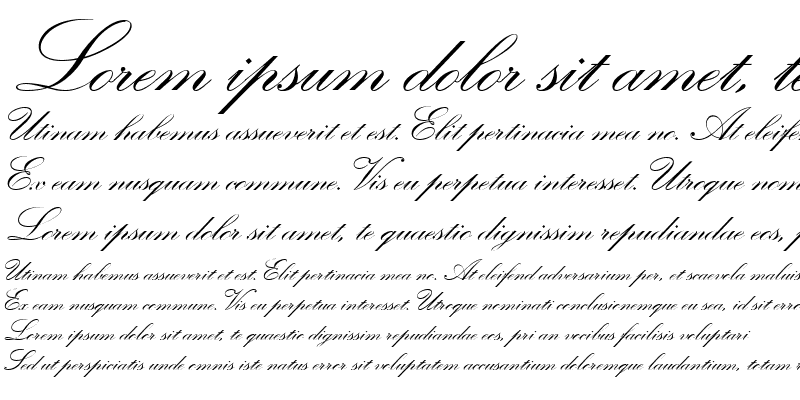 Sample of KuenstlerScriptTwoBold