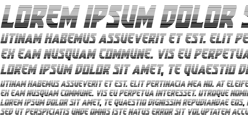 Sample of Kung-Fu Master Gradient Italic