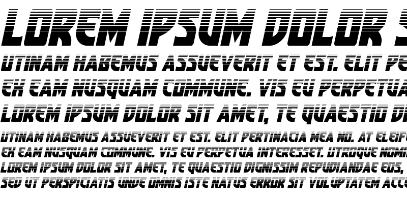 Sample of Kung-Fu Master Halftone Italic