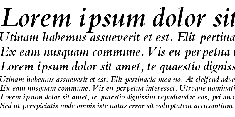 Sample of KuriakosSSK Bold Italic