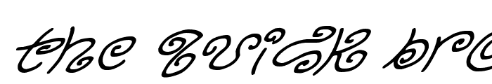 Preview of Kurly Kyoots Italic