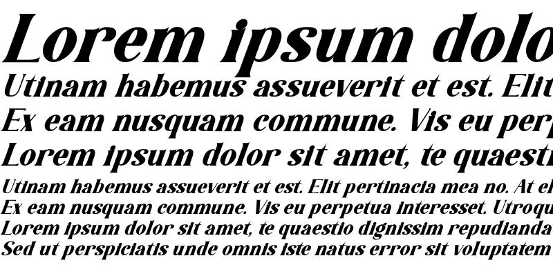 Sample of La Lemonti Italic