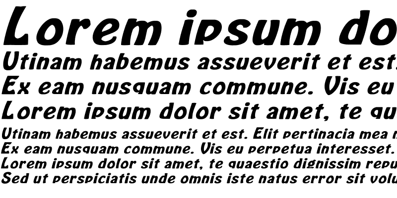 Sample of LaCosta Bold Italic