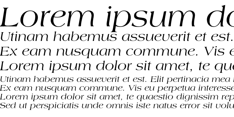 Sample of LagunaC Italic