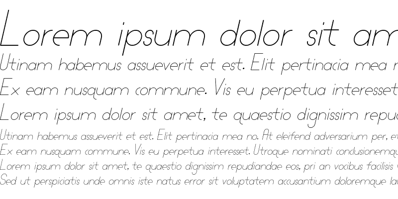 Sample of Lamborgini Thin Italic