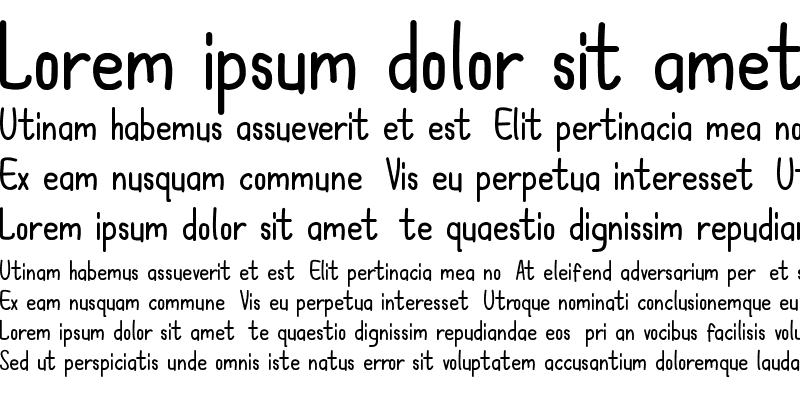 Sample of Langrish Sans