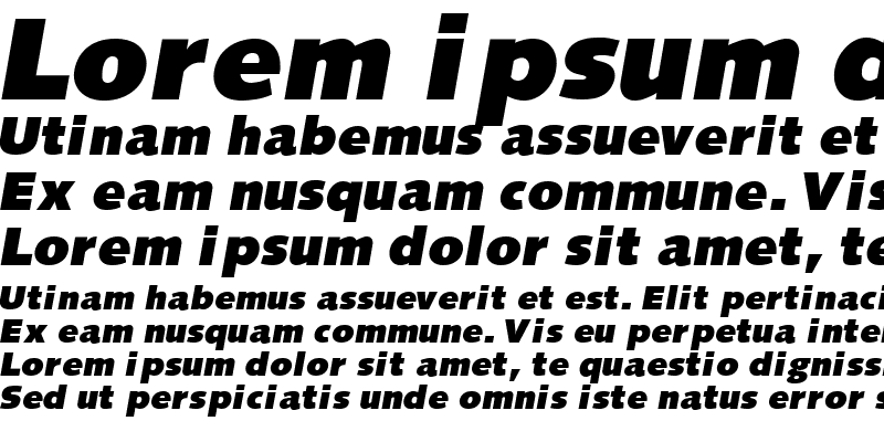 Sample of LansetteDisplaySSK Italic