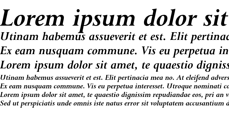 Sample of Lapidary 333 Bold Italic