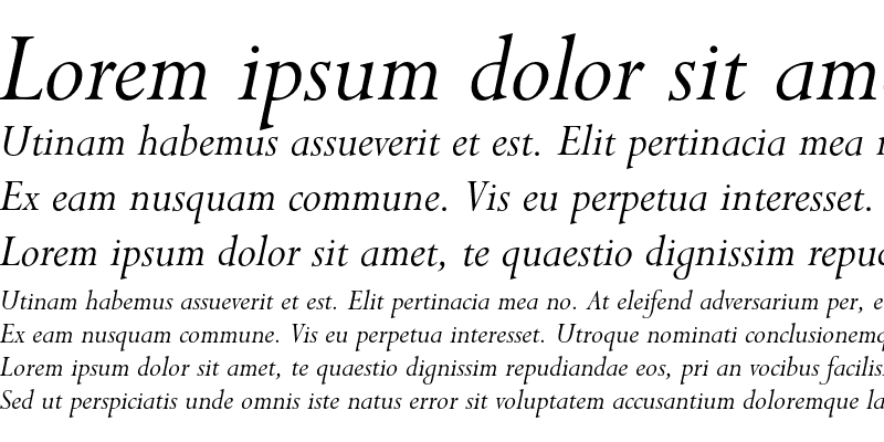 Sample of Lapidary 333 Italic