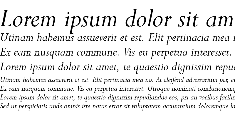 Sample of Lapidary333 BT Italic