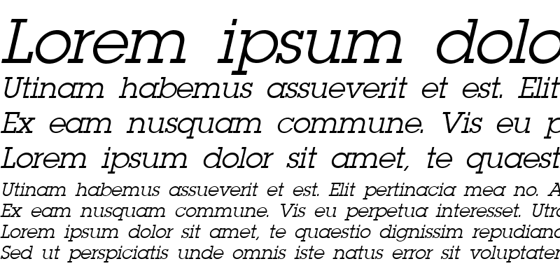 Sample of Lapland Italic