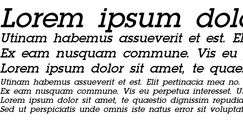 Sample of LaplandDemibold Italic