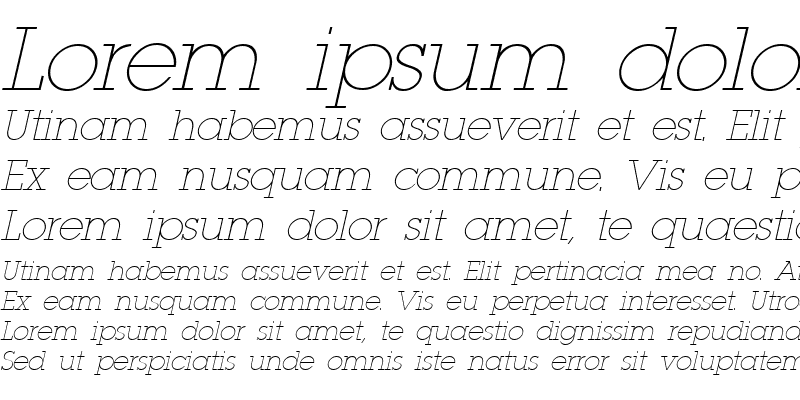 Sample of LaplandLight Italic