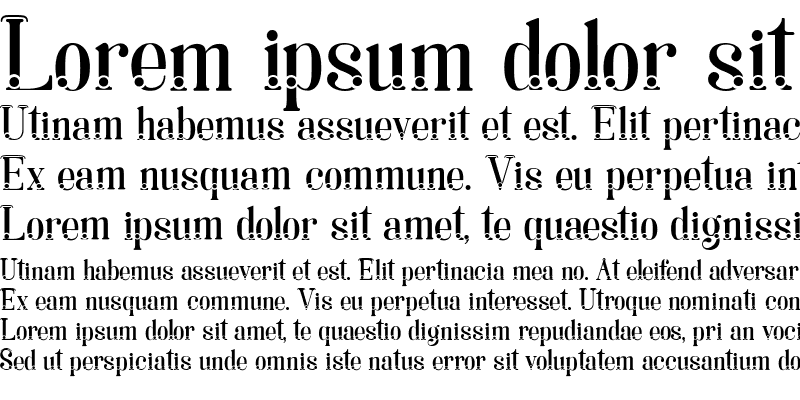 Sample of Lara dot Serif