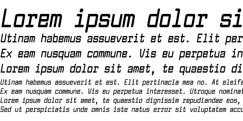 Sample of Larabiefont Condensed Bold Italic